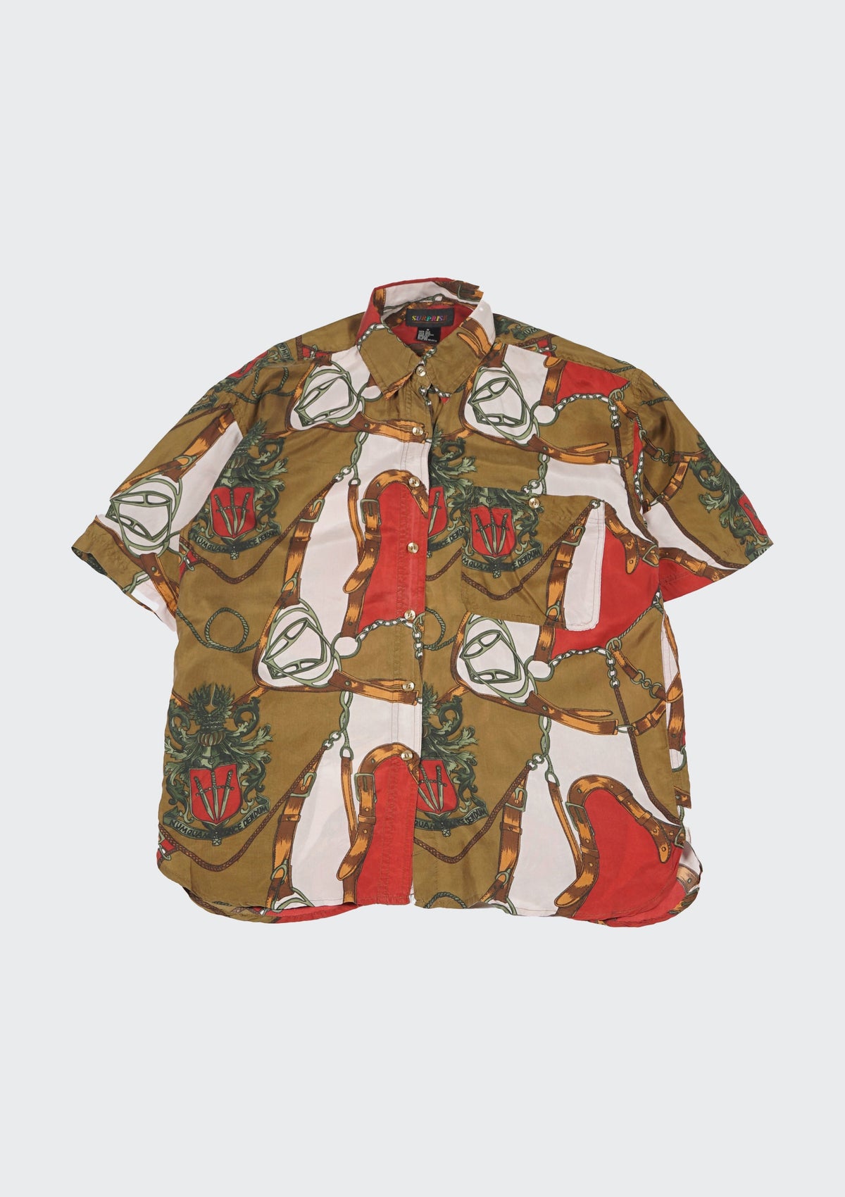 Silk Shirt Short Sleeve / Pattern C