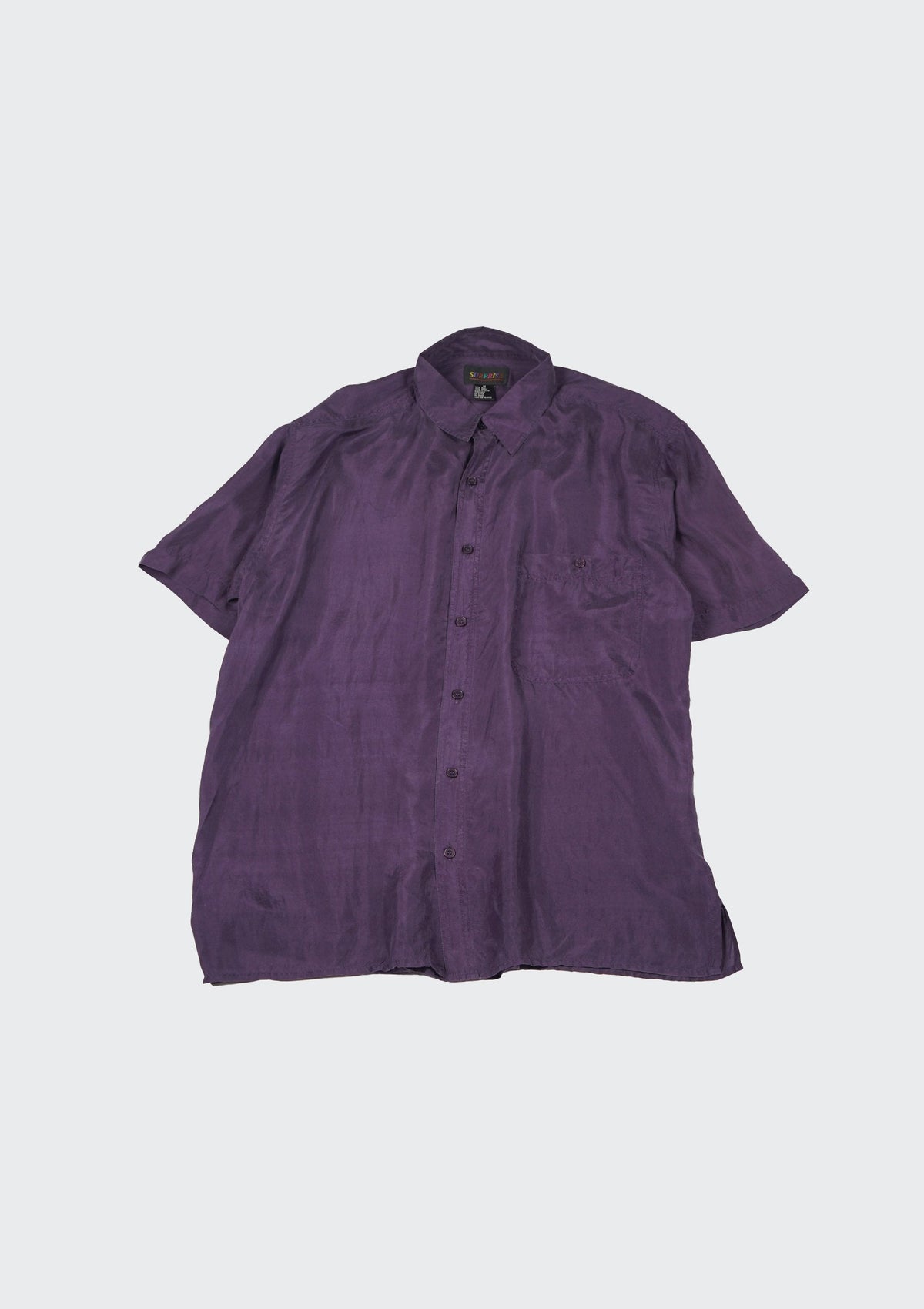 Silk Shirt Short Sleeve / Vivid