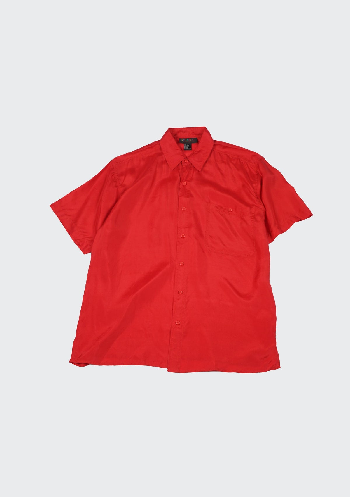 Silk Shirt Short Sleeve / Vivid