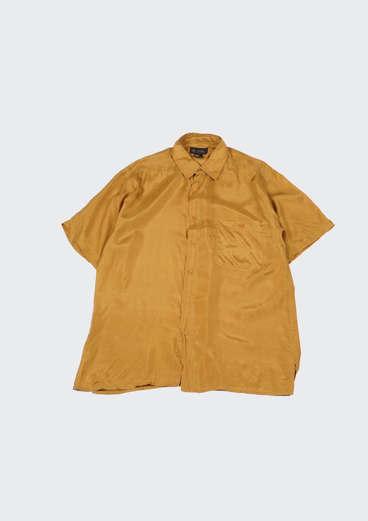 Silk Shirt Short Sleeve / Vivid