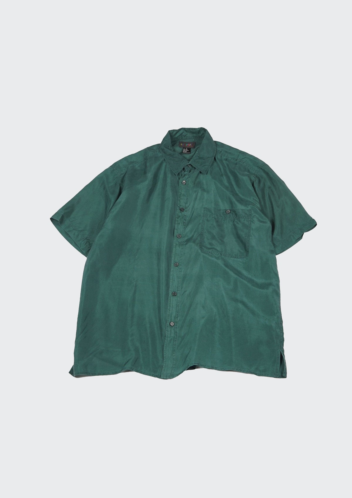 Silk Shirt Short Sleeve / Vivid