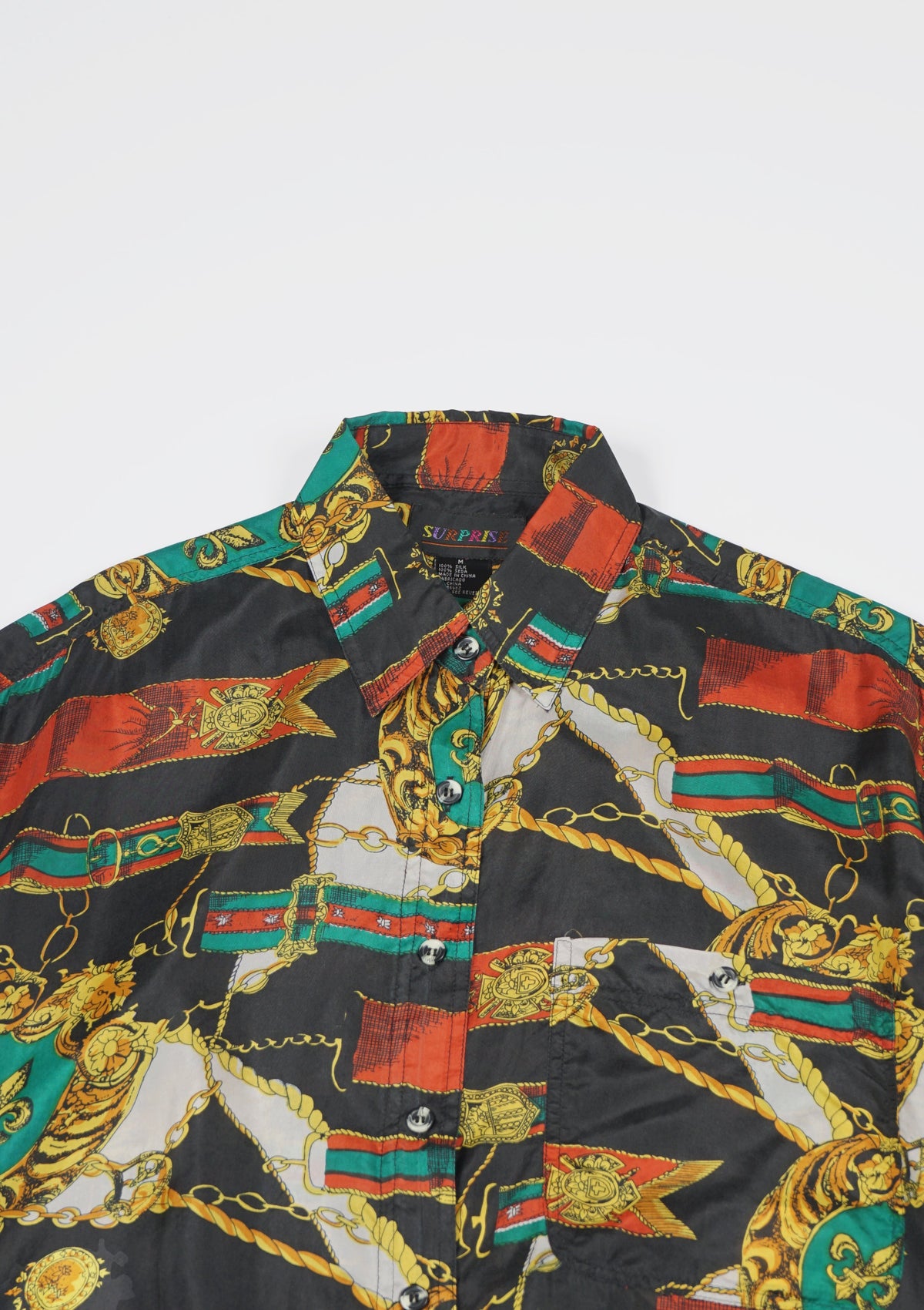Silk Shirt Short Sleeve / Pattern N