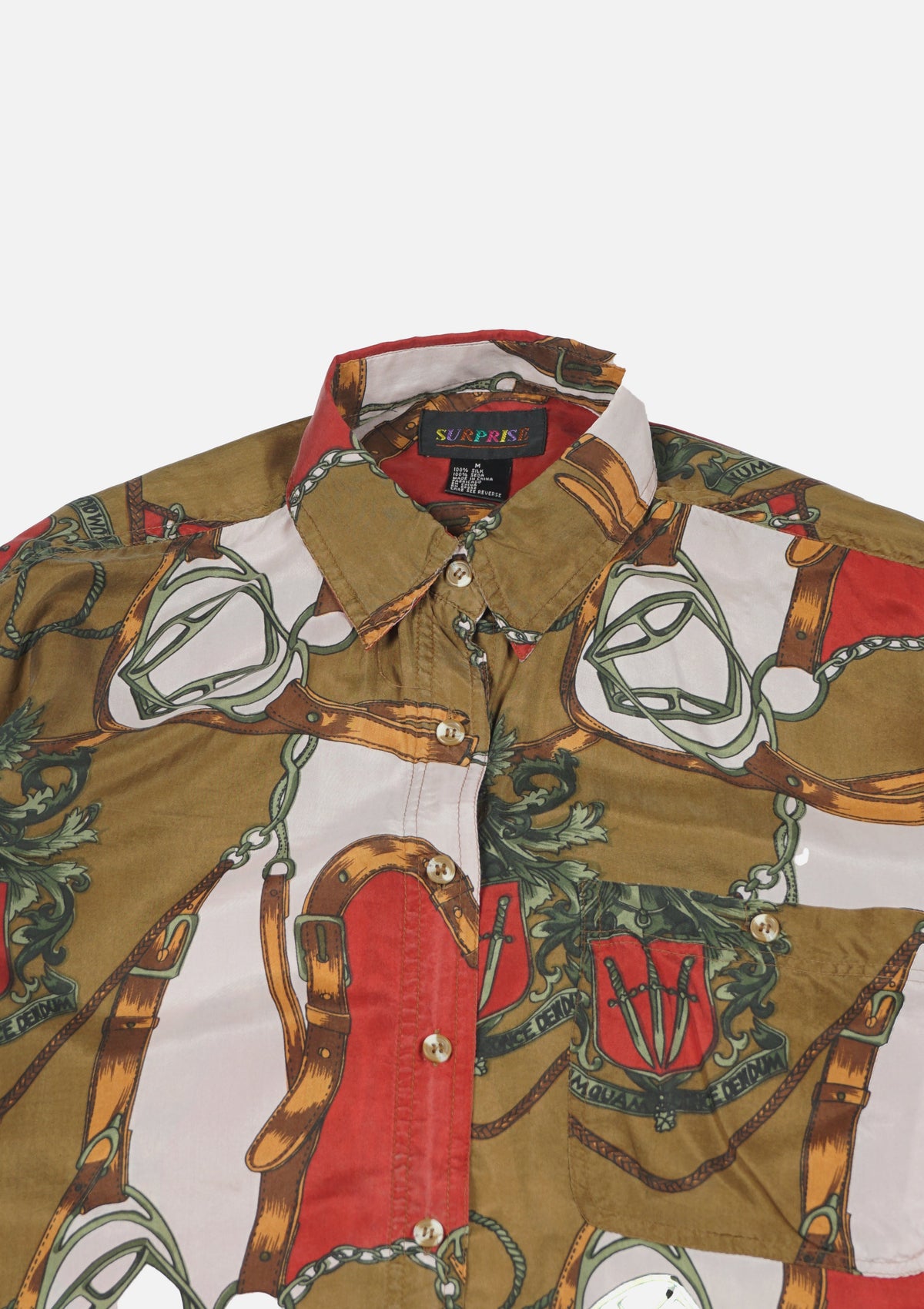 Silk Shirt Short Sleeve / Pattern C