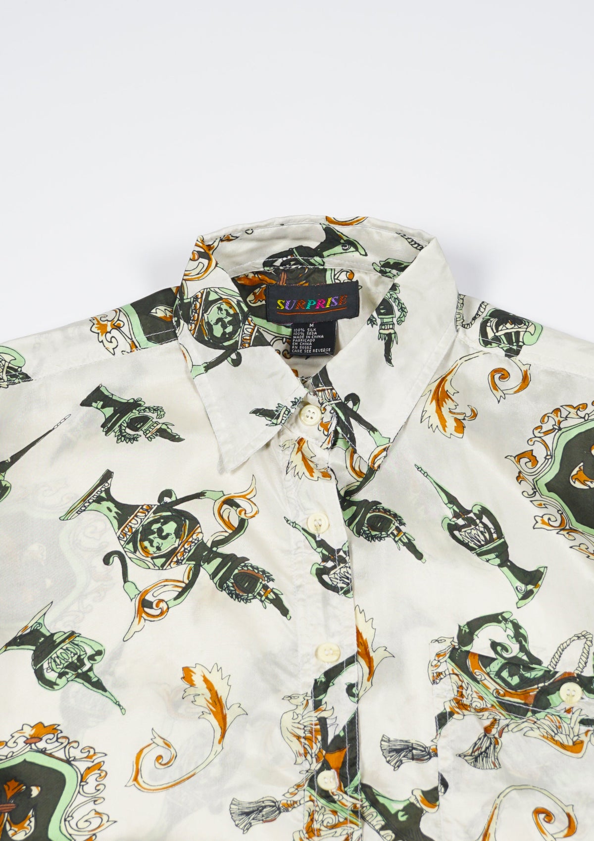 Silk Shirt Short Sleeve / Pattern F