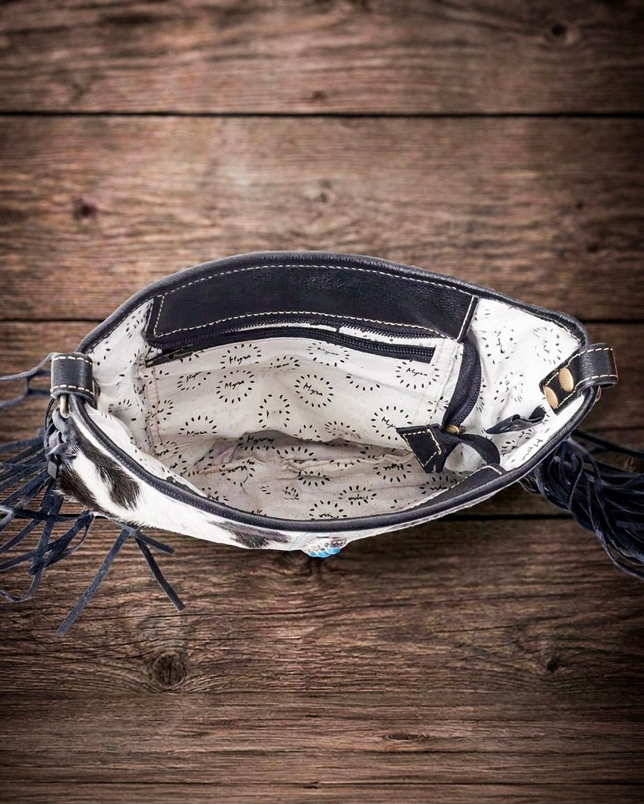 Paradox Hairon Fringe Crossbody Bag by Myra Bag
