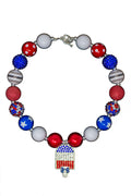 Patriotic Popsicle Bubblegum Necklace