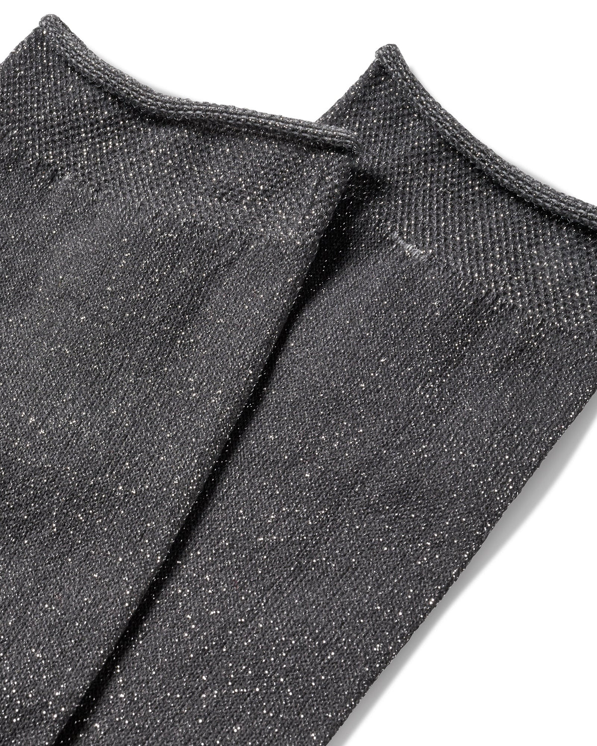 PEACOCK ROLLED SOCK - Pewter