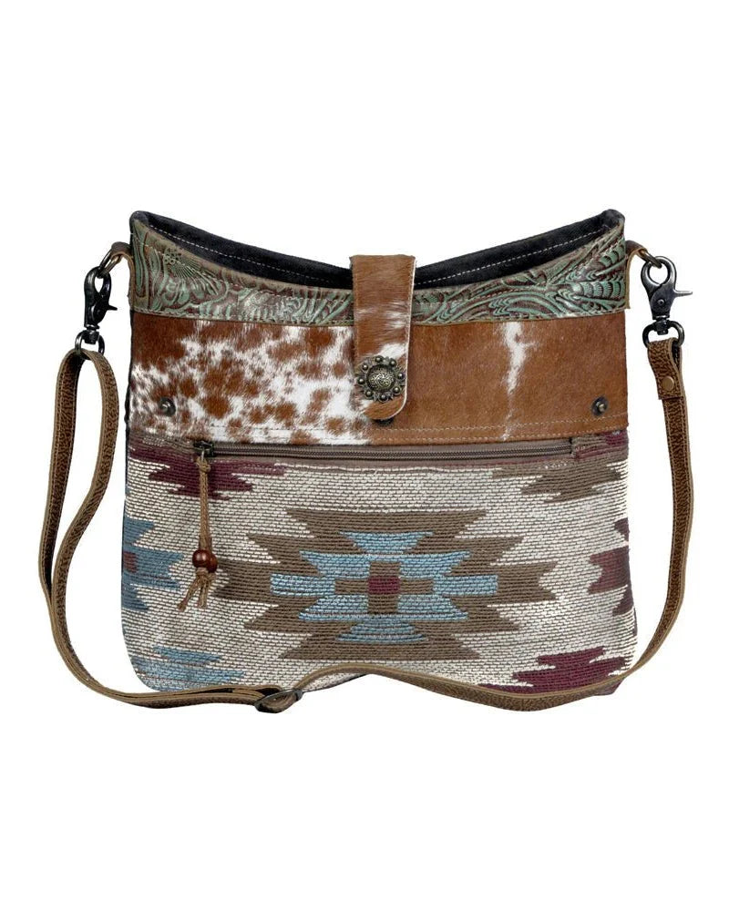 Placid Beige Crossbody Bag by Myra Bag