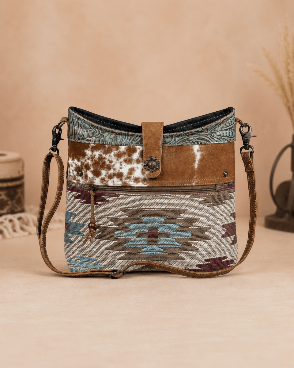 Placid Beige Crossbody Bag by Myra Bag