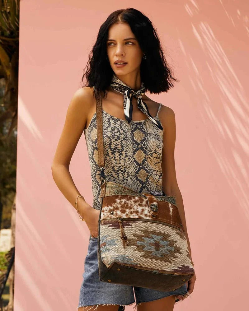 Placid Beige Crossbody Bag by Myra Bag