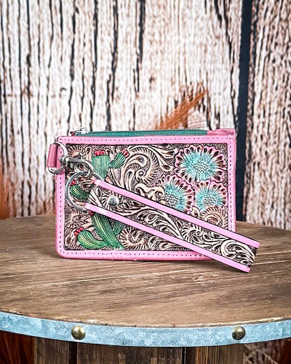 Pride of Prickly Pears Card Holder in Pink by Myra Bag