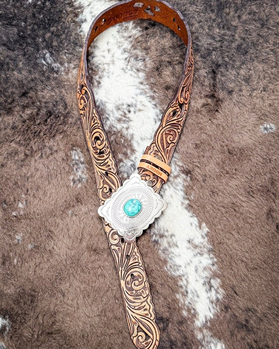 Rogue Brown Filigree Belt by Hooey