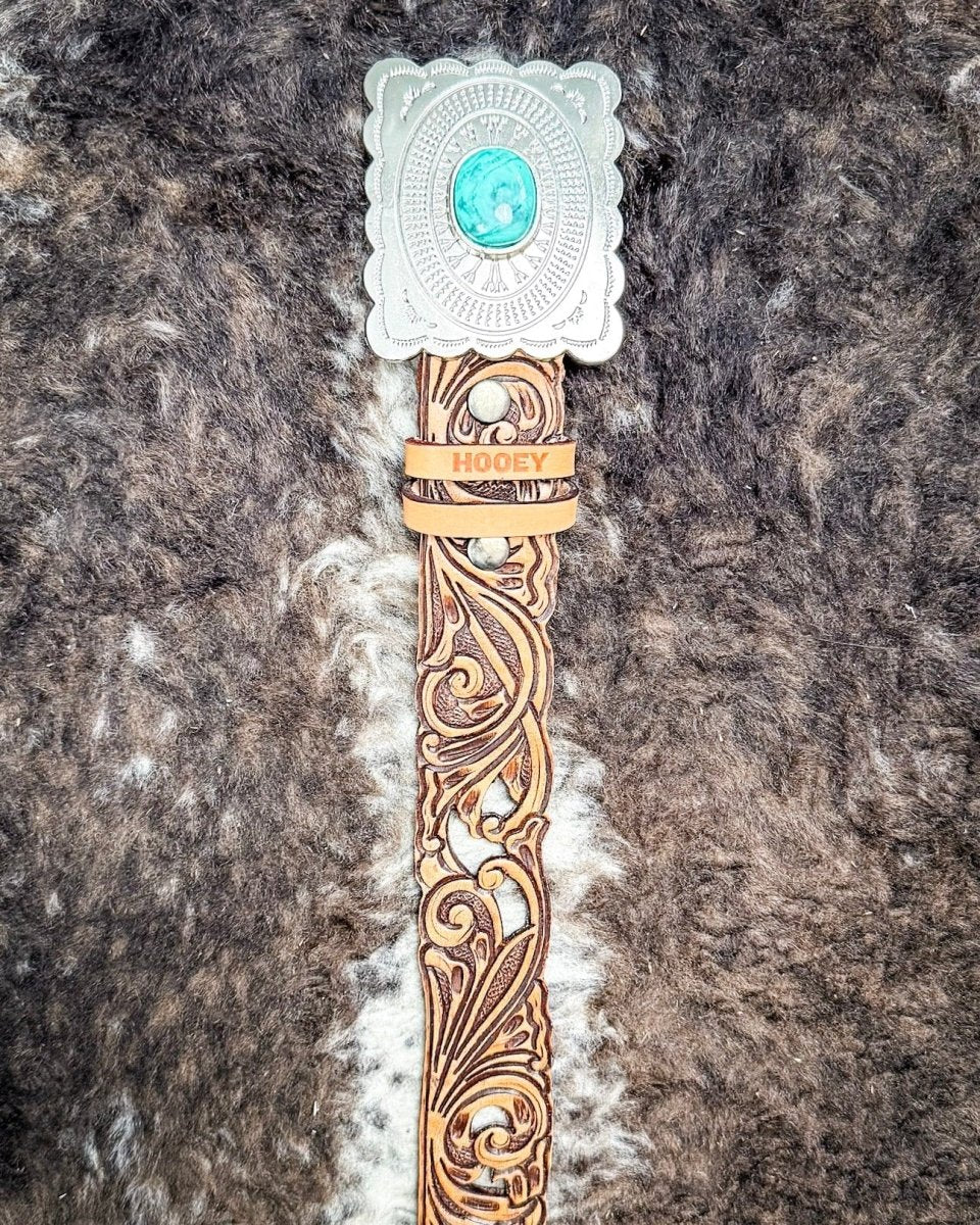 Rogue Brown Filigree Belt by Hooey