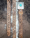 Rogue Brown Filigree Belt by Hooey