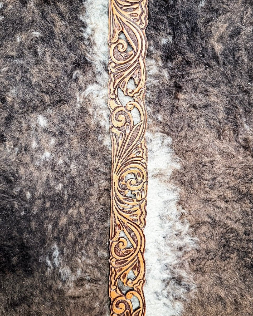 Rogue Brown Filigree Belt by Hooey