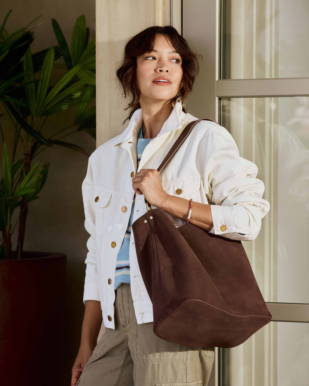 SABINE BUCKET BAG - Coffee