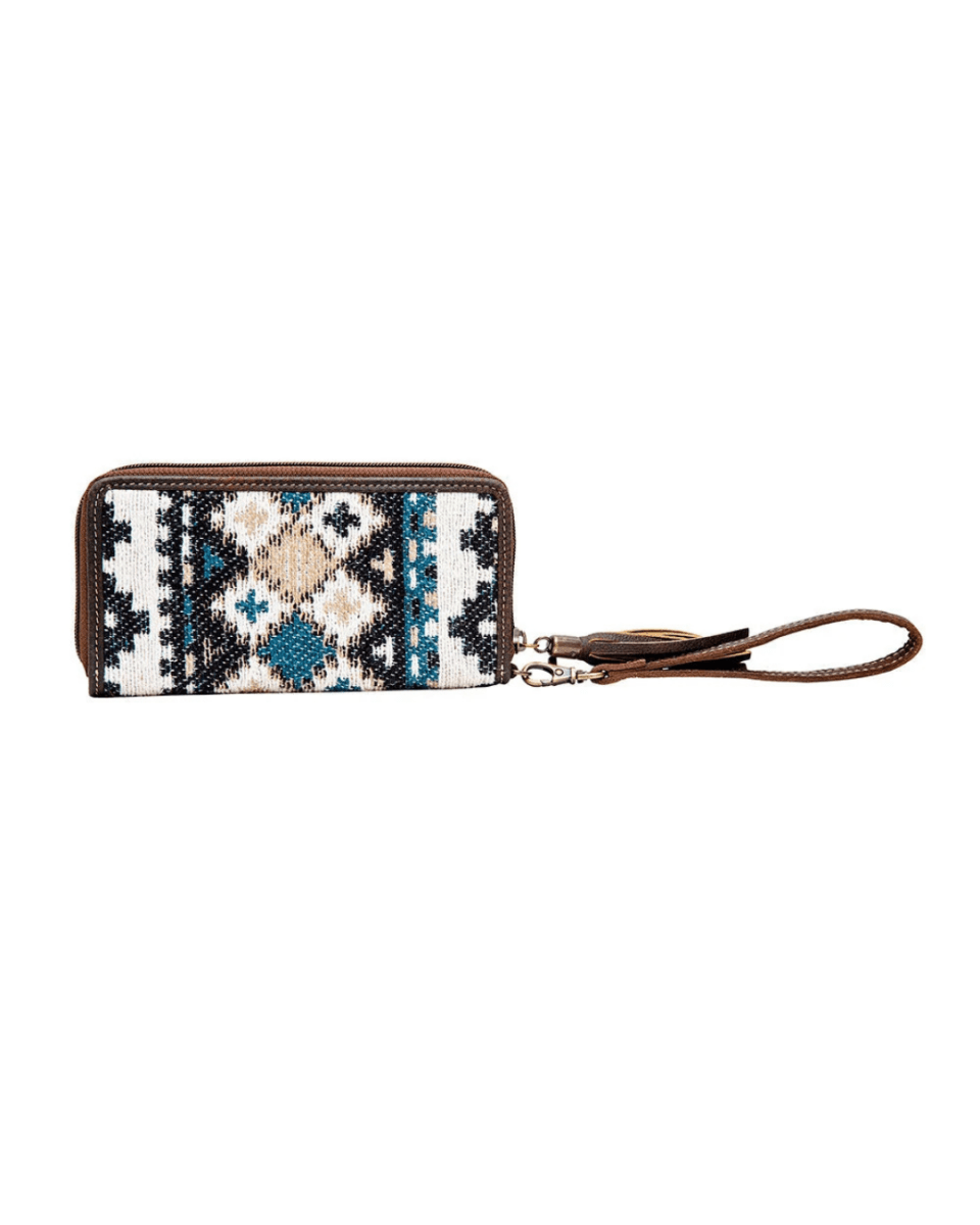 Sand of Sea Woven Leather Wallet by Myra Bag