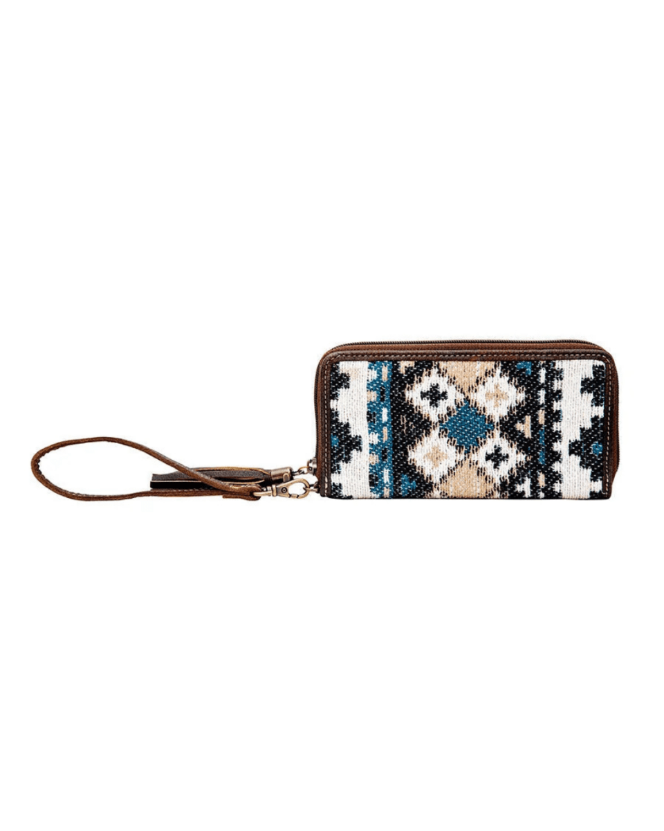 Sand of Sea Woven Leather Wallet by Myra Bag