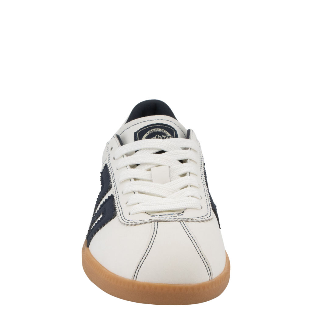 SHELLY in WHITE NAVY Sneakers