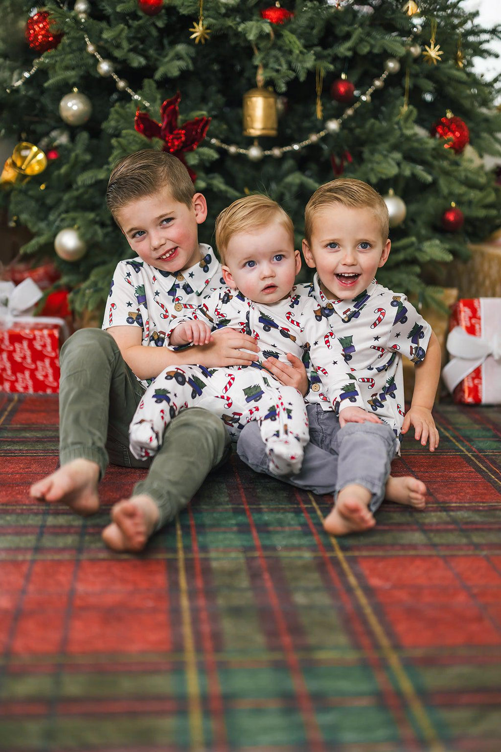 Christmas Tree Button Down Top