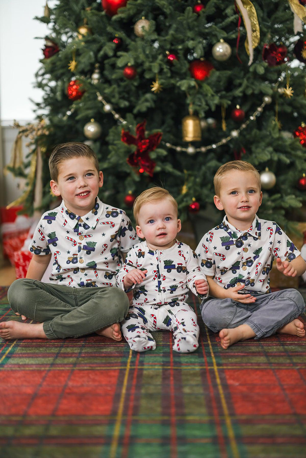 Christmas Tree Button Down Top