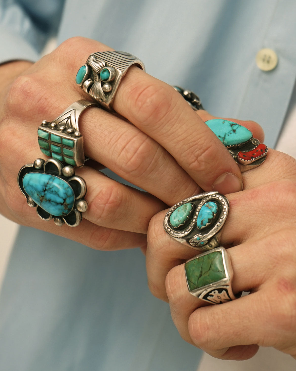 Silver x Turquoise Ring / Size: 7