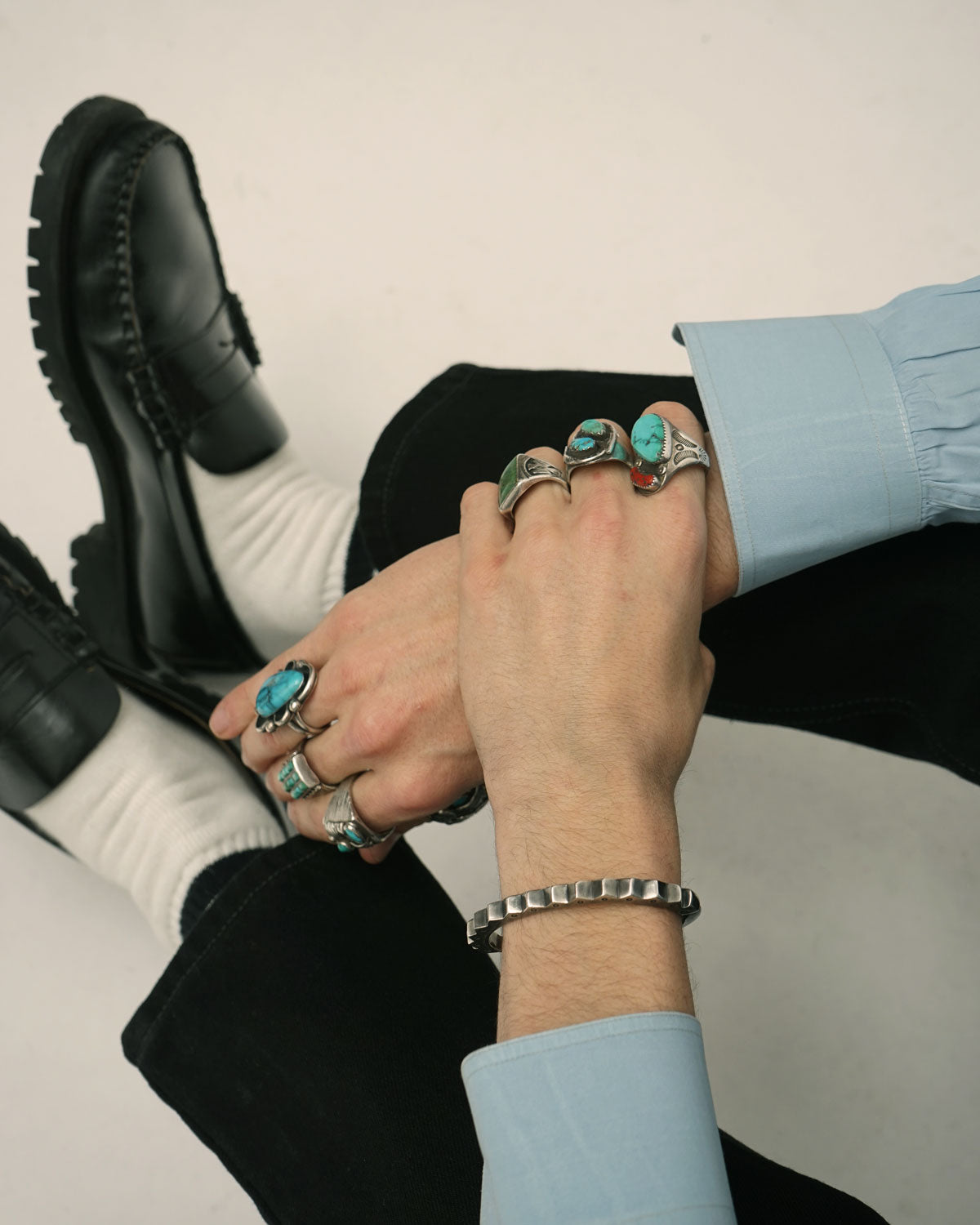 Silver x Turquoise Ring / Size: 7