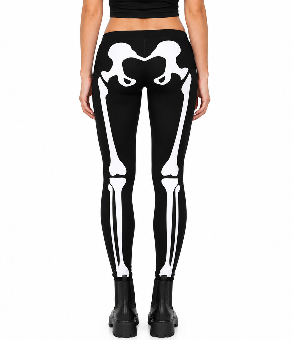 Skeleton High Waisted Leggings