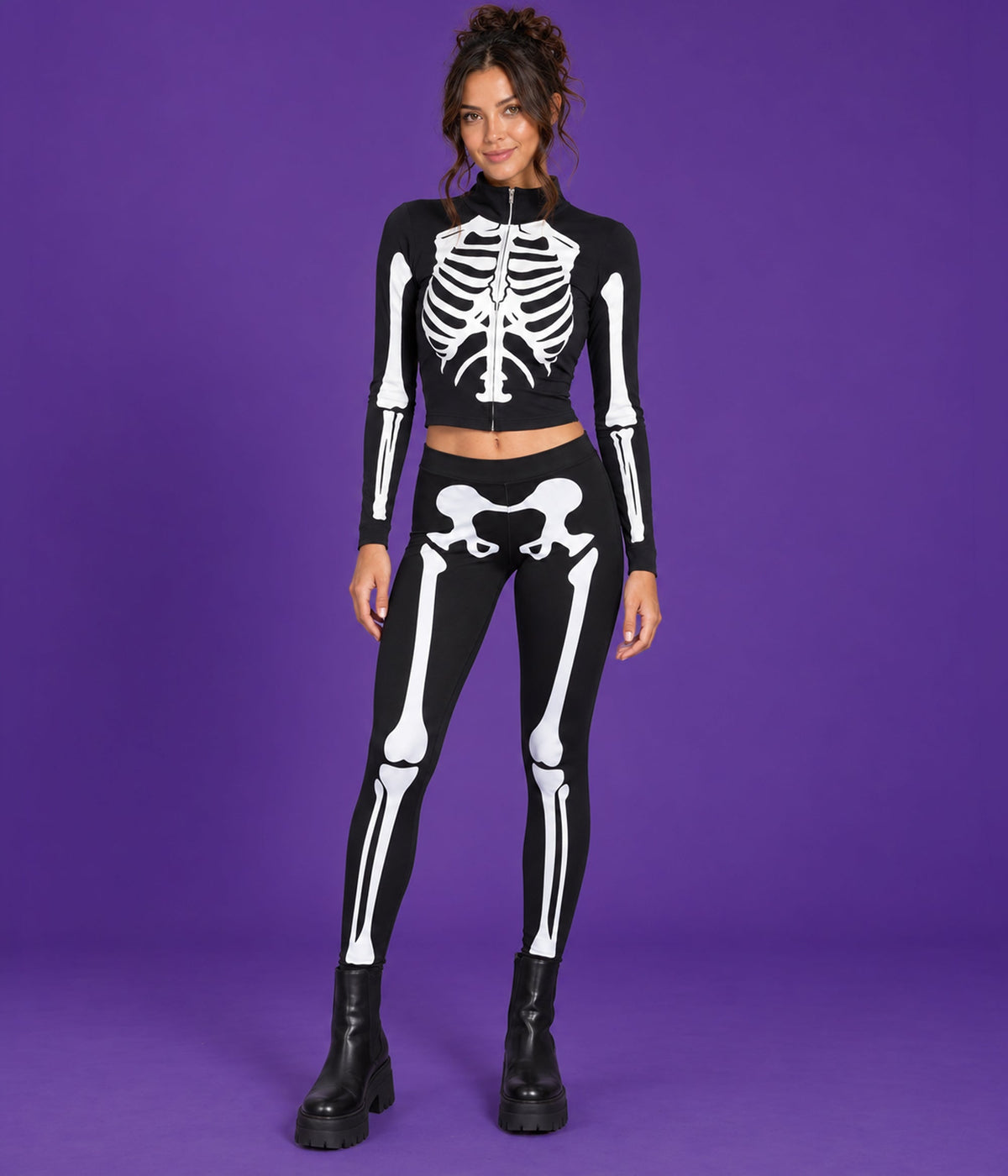 Skeleton High Waisted Leggings
