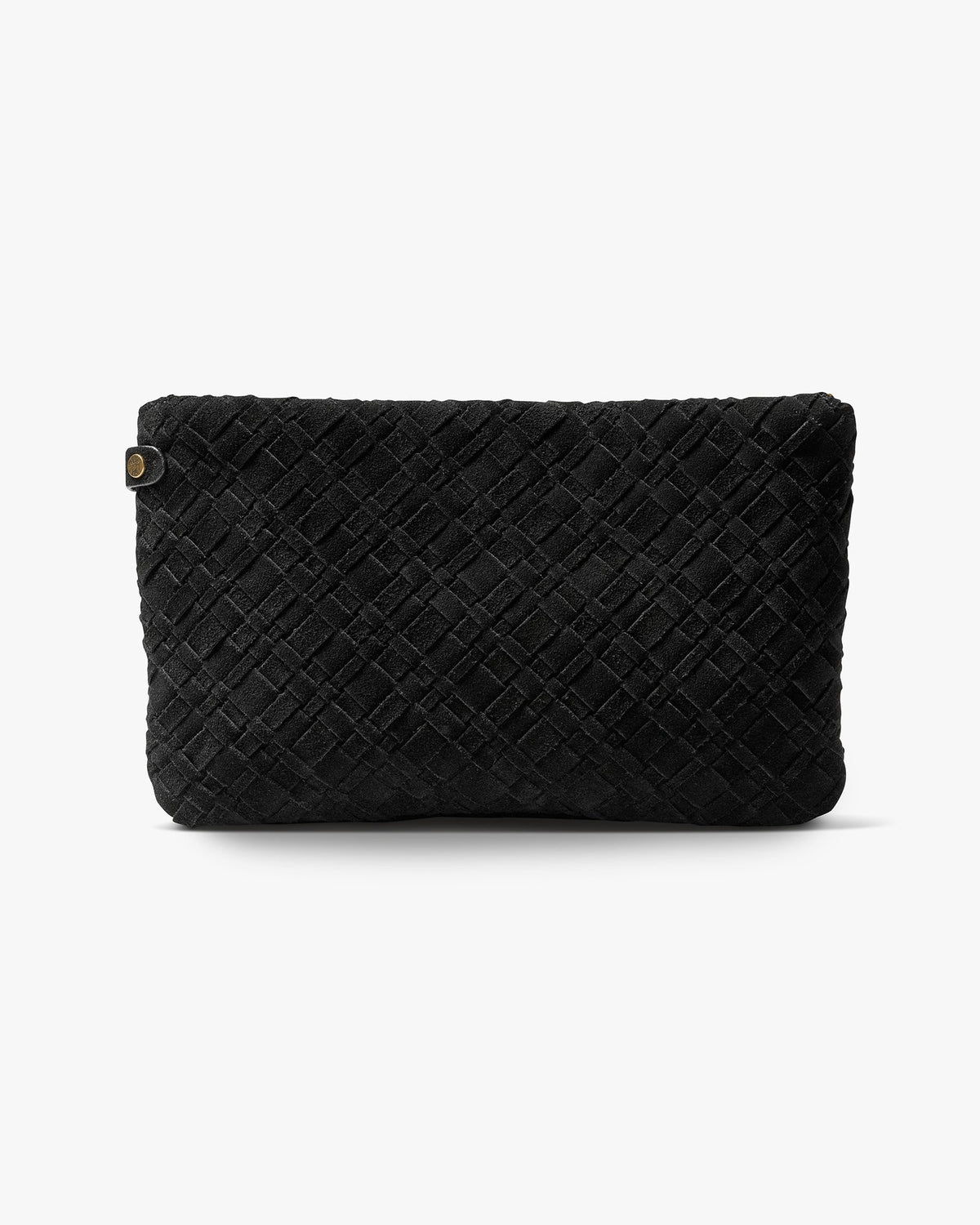 STARLING WOVEN CLUTCH - Black