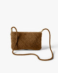 STARLING WOVEN CLUTCH - Chestnut