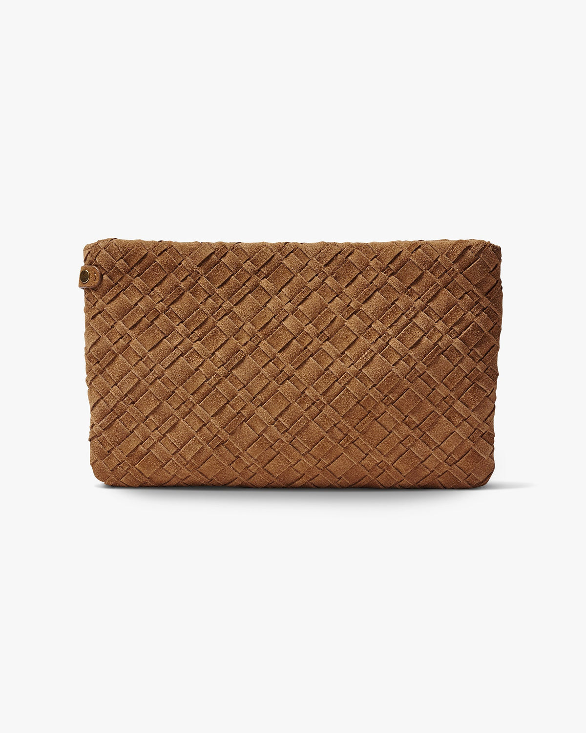 STARLING WOVEN CLUTCH - Chestnut