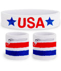 Stars and Sweat Zippered Sweatband Set