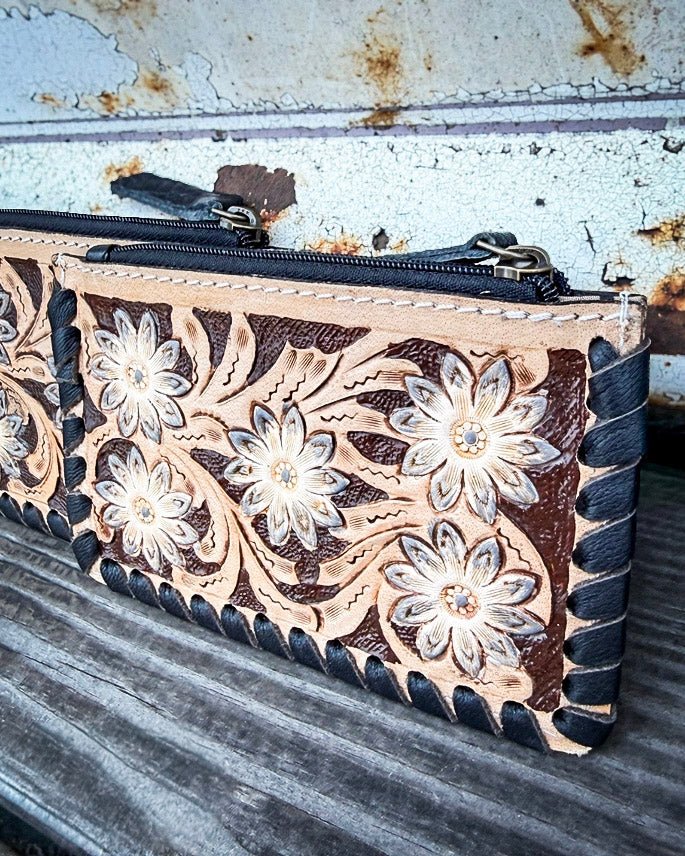 Stella Tooled Leather Pouch by Countryside Co.