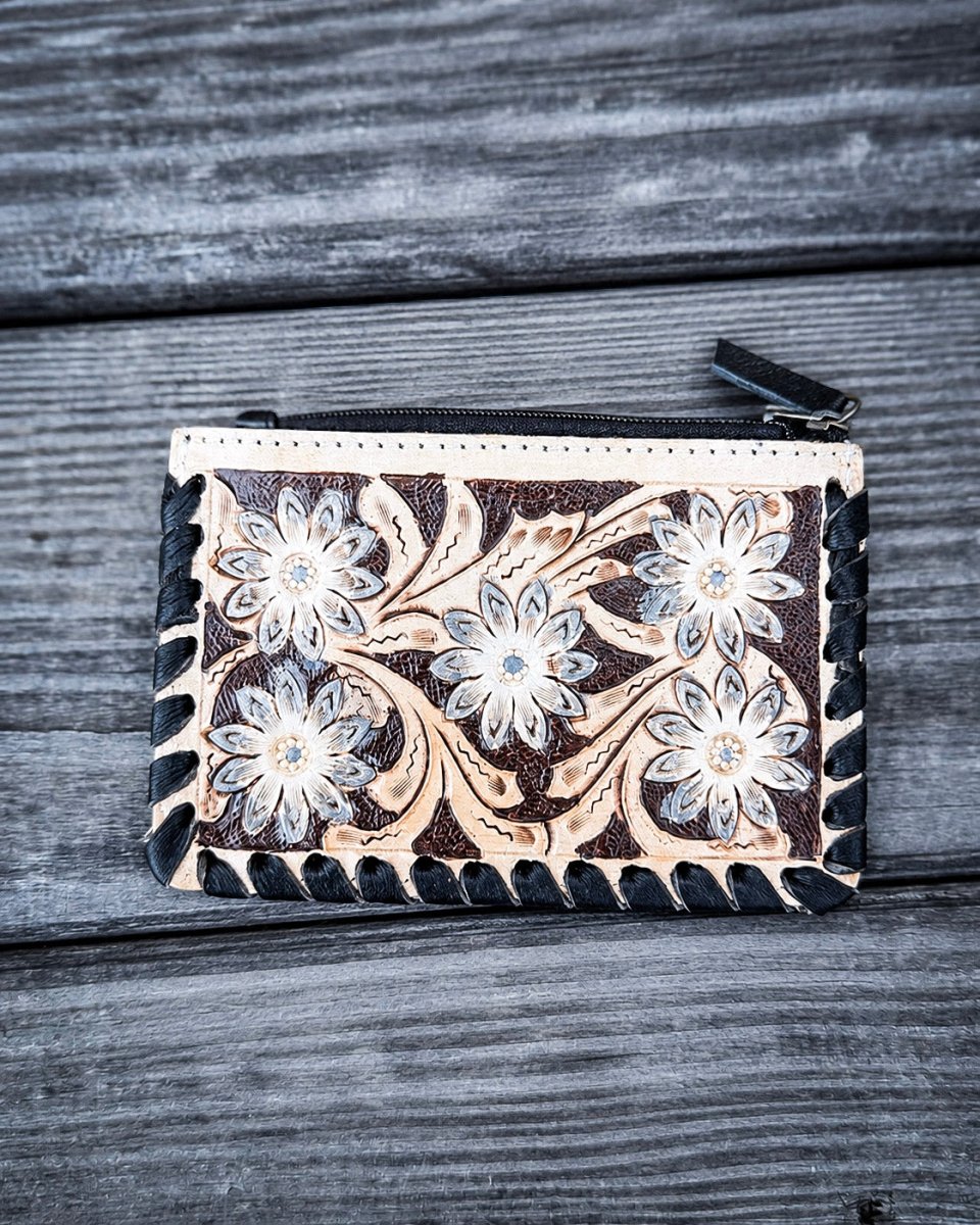 Stella Tooled Leather Pouch by Countryside Co.