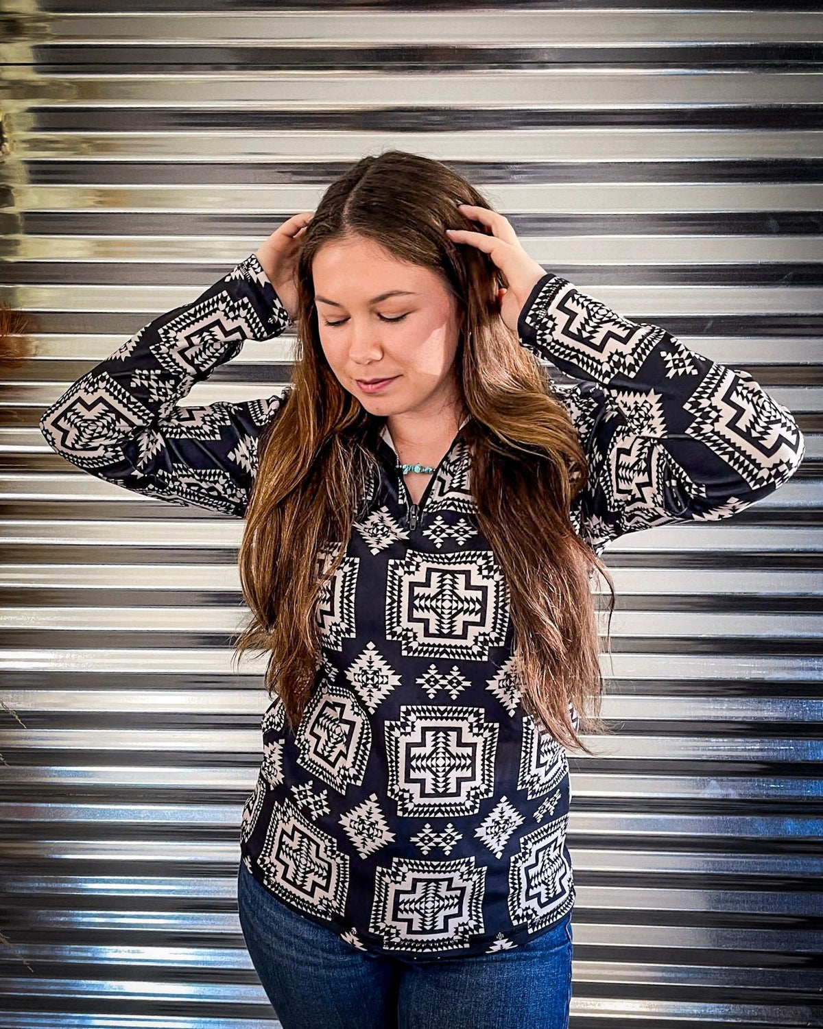 Down In The Hills Fitted Pullover by Sterling Kreek