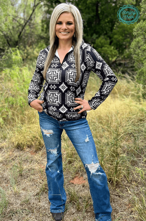 Down In The Hills Fitted Pullover by Sterling Kreek