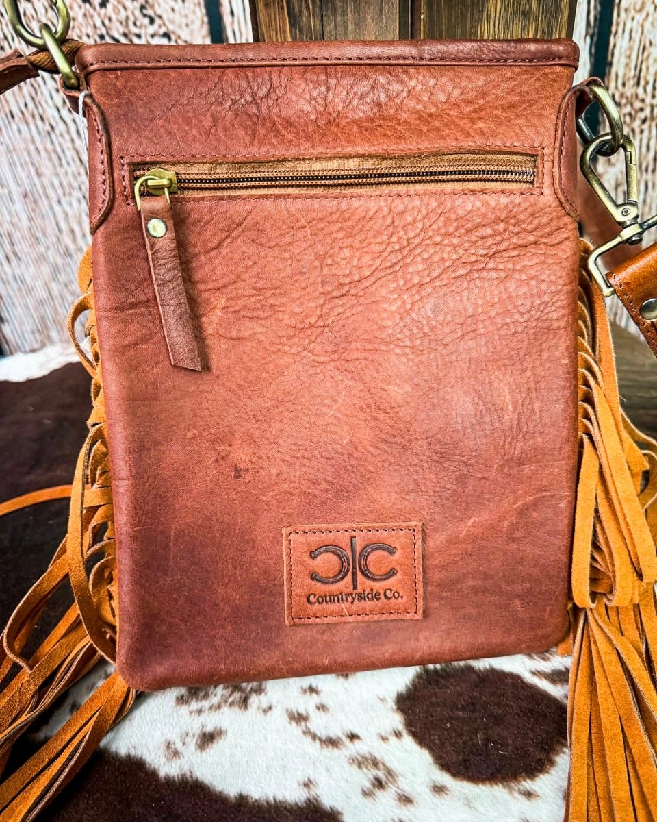 Stockdale Checkered Purse in Brown by Countryside Co.