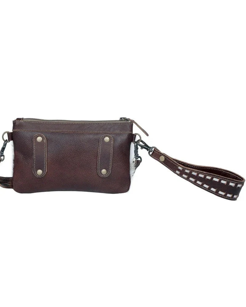 Streaks Delight Hair-On Leather Crossbody Bag by Myra Bag