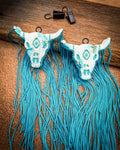 Sweet Range Bull Skull Car Vent Clip Freshies in Baja Cactus Blossom