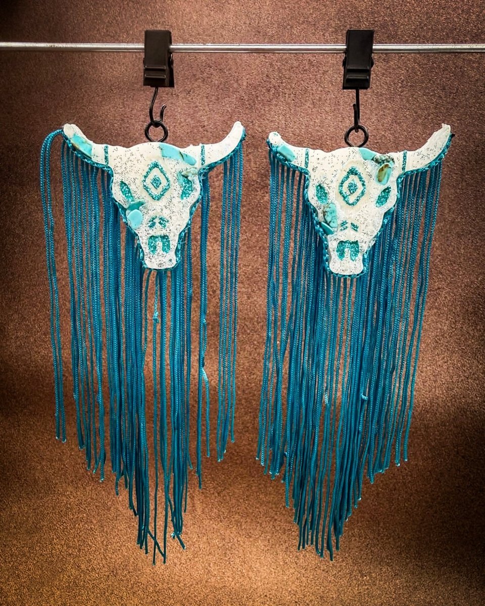 Sweet Range Bull Skull Car Vent Clip Freshies in Baja Cactus Blossom
