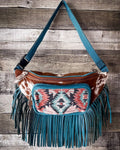 Tonga Ridge Fanny Pack Bag in Blue by Myra Bag