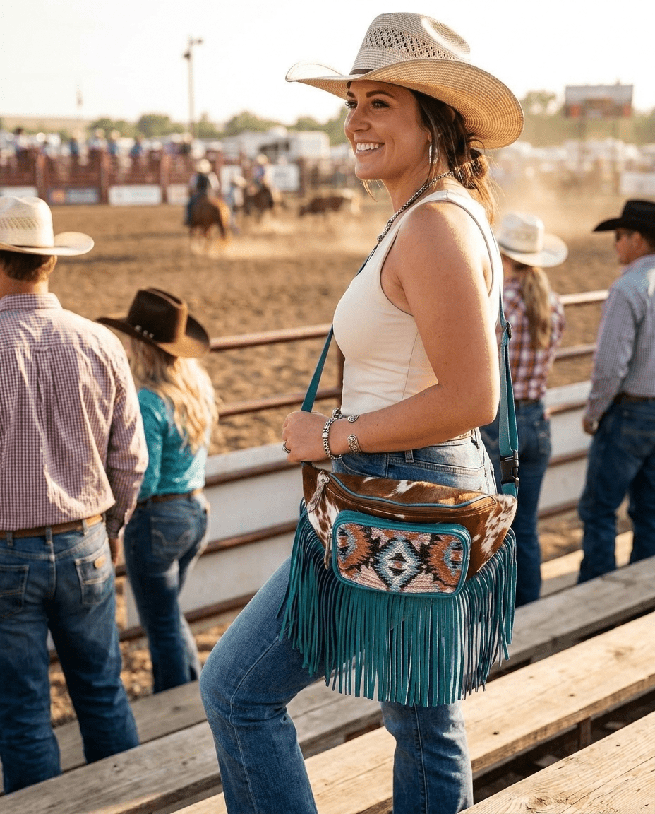 Tonga Ridge Fanny Pack Bag in Blue by Myra Bag