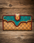 Tulia Tooled Leather Wallet by Myra Bag