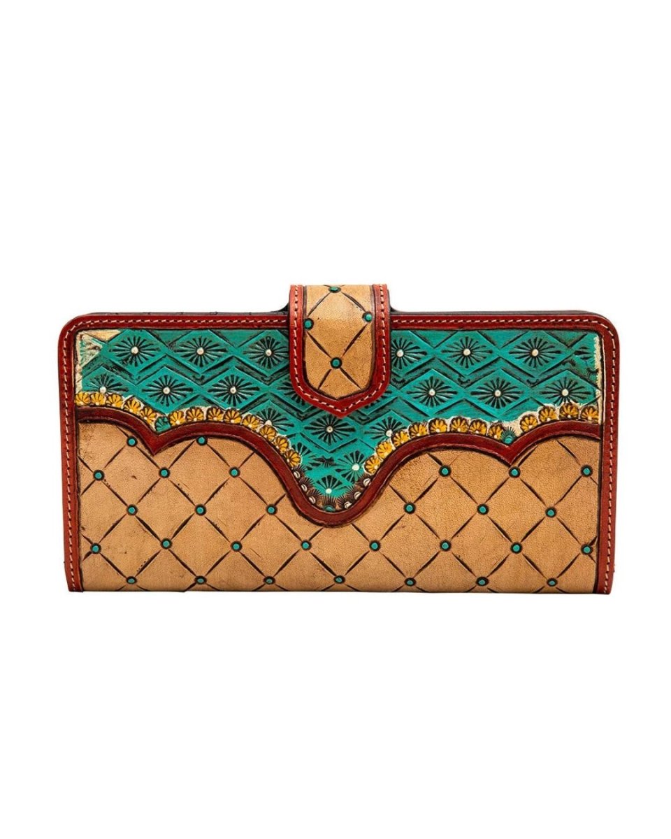 Tulia Tooled Leather Wallet by Myra Bag