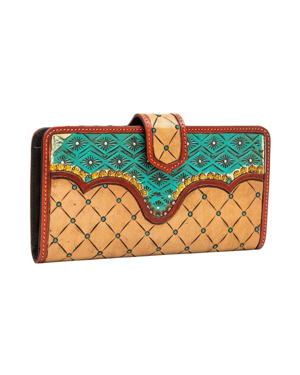 Tulia Tooled Leather Wallet by Myra Bag