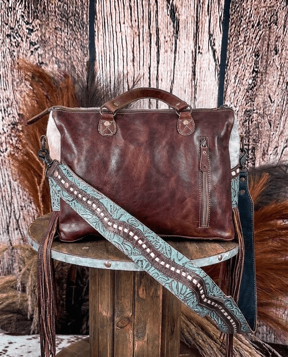 Turquoise Stars Concealed Bag by Myra Bag