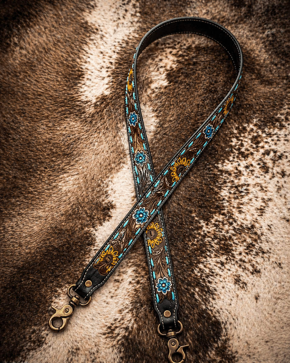 Turquoise Weaved Purse Strap by Myra Bag