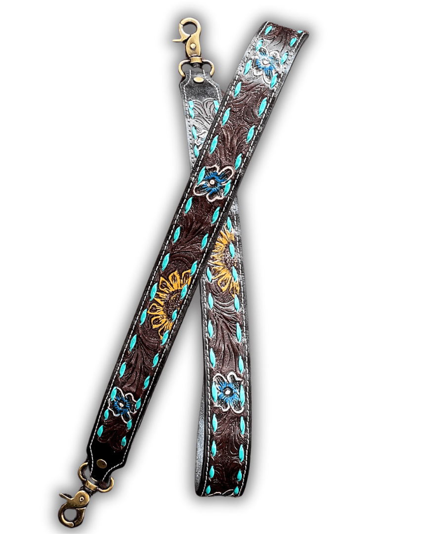 Turquoise Weaved Purse Strap by Myra Bag