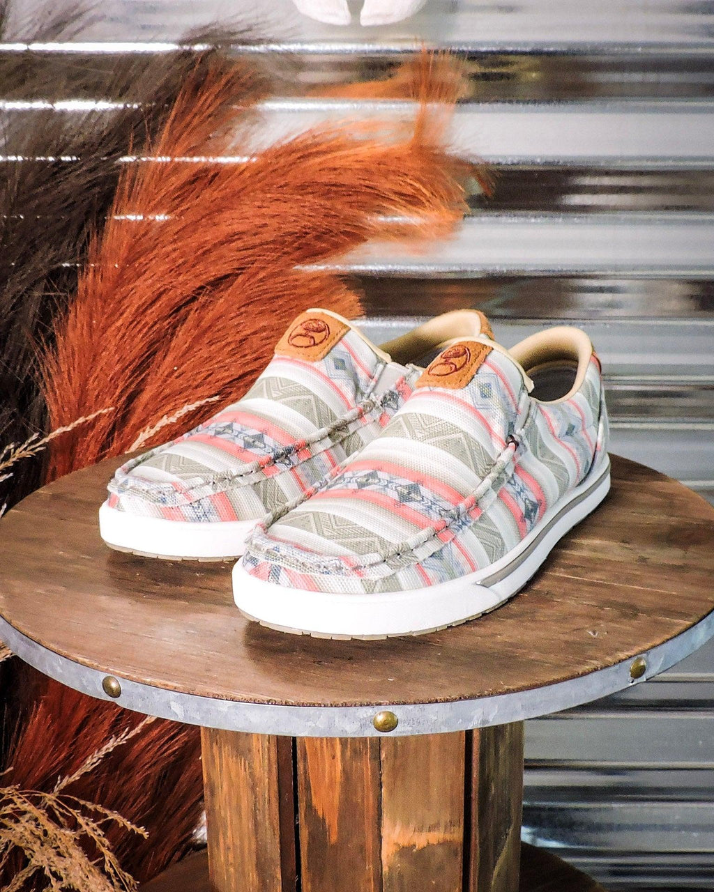 Twisted X Hooey Slip-On Loper - Pink Multi